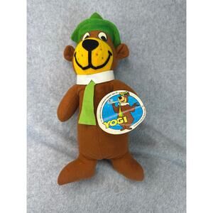 Vintage Yogi Bear Plush Hanna Barbera Mighty Star Retro Kidcore 12"